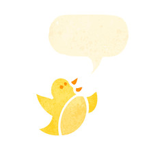 singing bird cartoon