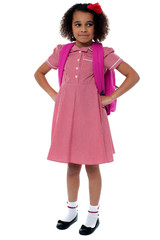 I am ready to go school.