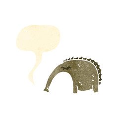 retro cartoon anteater