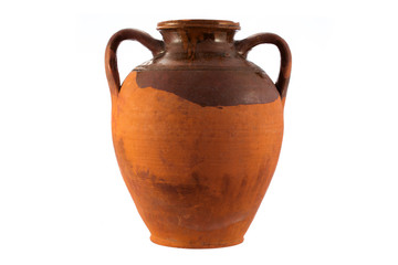 Vintage Pottery isolated over a white background