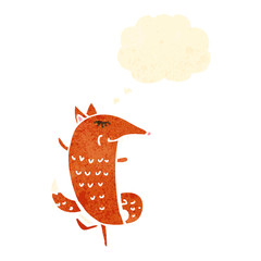 retro cartoon fox