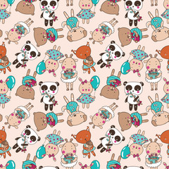 happy animals pattern 1