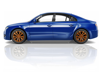 Fototapeta premium Car Vehicle Transportation 3D Illustration Concept