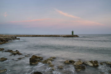 Faro al tramonto