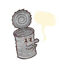 retro cartoon canned food
