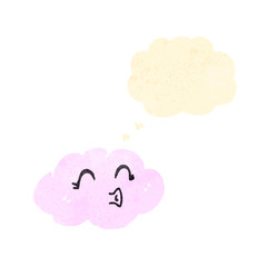 retro cartoon cloud