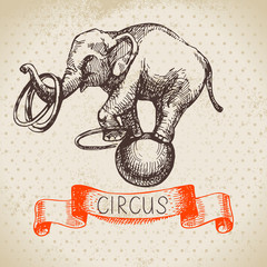 Hand drawn sketch circus and amusement vector illustration © pim