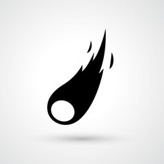 Meteorite icon vector © Jehsomwang