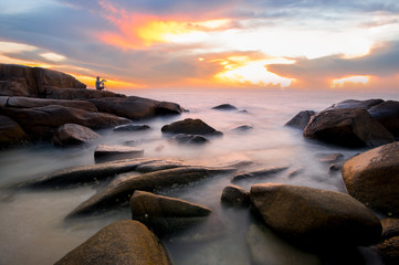 Sunset at Rayong beach