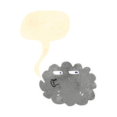 whistling cloud retro cartoon