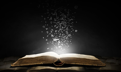 Opened book