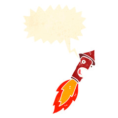 retro cartoon firework