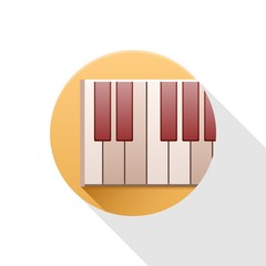Piano flat icon.
