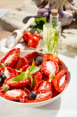 homemade preserves with sun-dried tomatoes