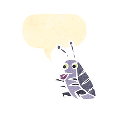 retro cartoon bug