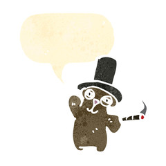 cartoon teddy bear with top hat