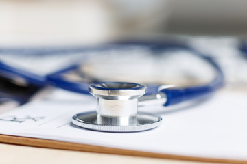 Empty medical form ready to be used