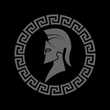 icon a Spartan helmet