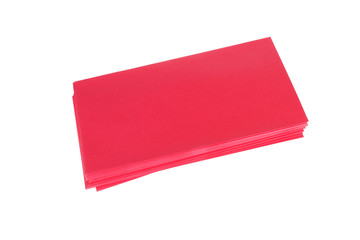 red envelope isolated on white background for gift