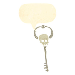 retro cartoon,skeleton key