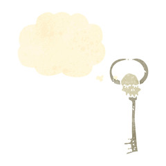 retro cartoon,skeleton key