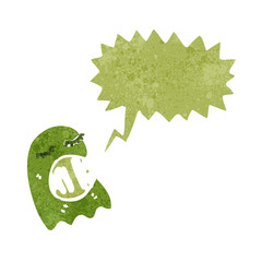 retro cartoon funny ghost