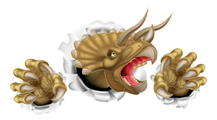 Triceratops Dinosaur Claws Tearing © Christos Georghiou