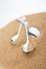 Fototapeta na wymiar spoons of sugar 
