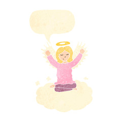 retro cartoon angel
