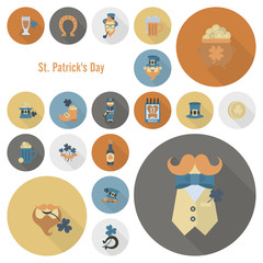 Saint Patricks Day Icon Set