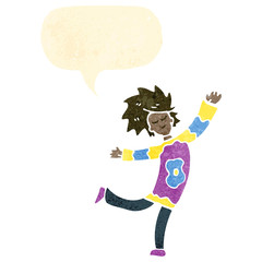 retro cartoon dancing man