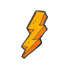 decorative cartoon lightning bolt