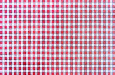 Cheerful classic rustic traditional gingham pattern in red and w