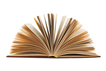 open book isolated on a white background