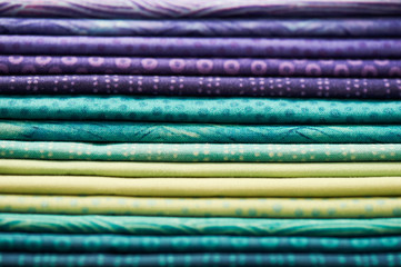 Heap of colorful fabric