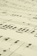 Old Musical Score Sheet