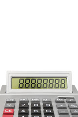close up of a Desktop Calculator