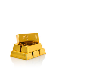 Obraz premium close up of Gold Bars