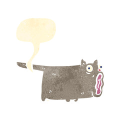 retro cartoon farting cat