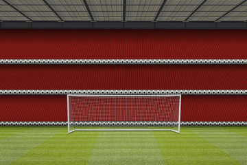 Fototapeta premium computer generated football stadium