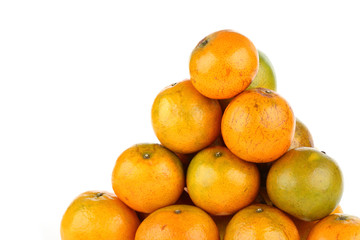 oranges fruit tropical isolated on white background