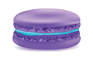 Macaroon on a white background. Vector object.