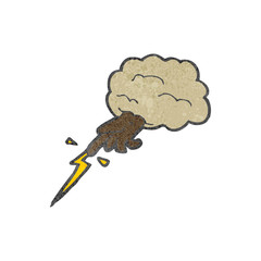 hand of god retro cartoon