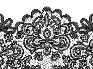 lace border on green background - 87892062