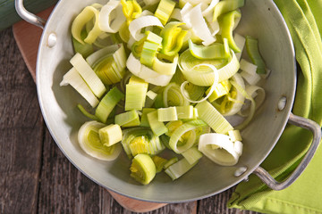 casserole with leek