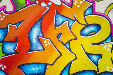 Graffiti couleur vive