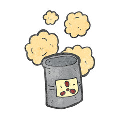 retro cartoon toxic waste