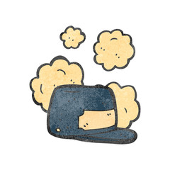 dusty old hat cartoon