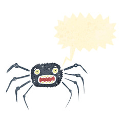 retro cartoon spider