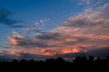 Fototapeta premium Crimson sunset